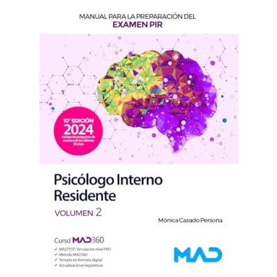 Imagen de Manual para la preparación del examen PIR. Psicólogo Interno Residente Simulacros de
