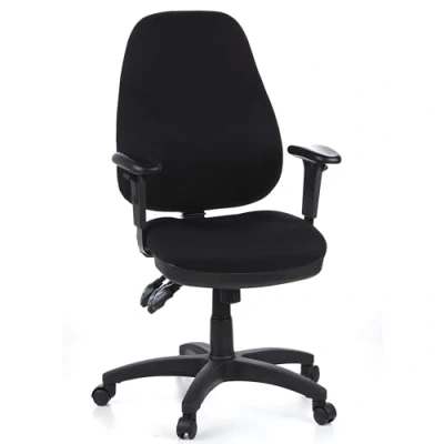 Imagen de hjh OFFICE 702000 Silla de Oficina Zenit Pro Tela Negro, giratoria ergonómica, Respaldo Ajustable, Ajuste Altura, Escritorio