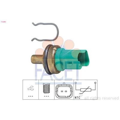Imagen de FACET 7.3292 Sensor, temperatura del refrigerante Made in Italy OE Equivalent PEUGEOT: Partner I Combispace, 207 Hatchback, 308 SW 2