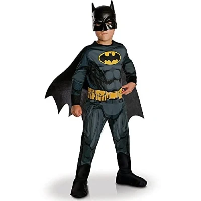 Imagen de RUBIE&#039;S Oficial Talla L 7 8 años, Color Disfraz de Batman clásico, ans 117 à 128 cm (Rubies I 630856L)