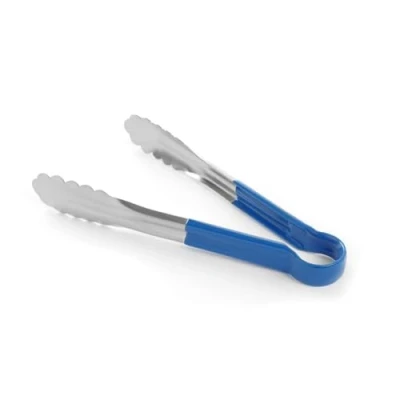 Imagen de HENDI pinzas para servir HACCP, mango en colores de cocina, alimentos, plancha, parilla, barbacoa, cocinar, asar, 300 mm, acero inoxidable, azul