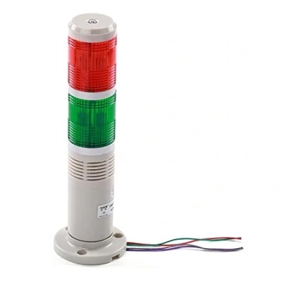 Imagen de Othmro luz de señalización industrial columna alarma redonda torre indicador continua advertencia roja verde 220V 3W 1PCS