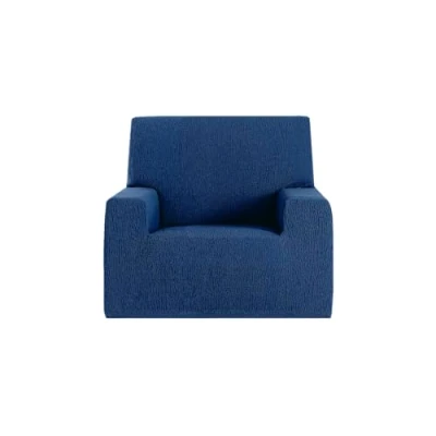 Imagen de GFD Funda Sofa 1 Plaza Ajustable 70 110cm, Sillon Butaca Relax Cubre Sofá Elástica Antimanchas Lavable, Fundas Duradera Perros Gatos Mascotas (Azul, Plaza)