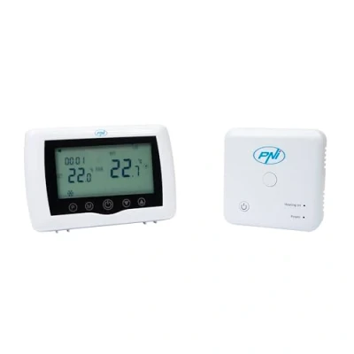 Imagen de Termostato Inteligente PNI CT36 Pro inalámbrico, con WiFi, Control Mediante TuyaSmart App Internet, para Plantas de calefacción, calefacción refrigeración en Invierno y Verano, programable