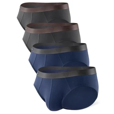 Imagen de DAVID ARCHY Calzoncillos para Hombre Ropa Interior de Fibra bambú con Bolsa Ultra Suaves y Transpirables Pack 4