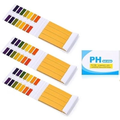 Imagen de BARAC 240 Piezas Tiras Reactivas pH de 1 a 14 papel prueba, Ideal para probar muchas sustancias cotidianas habituales, como zumo limón, leche, etc. (3x paquete 80)