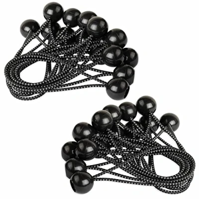 Imagen de Tensores Elásticos,Pulpos Elasticos,50 Piezas Tensor Bola Tensores,Tensor Cuerda,Tensor de Goma,Tensor Elastico,Cuerda Elástica para Lonas,Pabellones,Tiendas Campaña,Camping