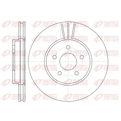Imagen de REMSA 6607.10 Disco de freno Eje delantero 300, 300 24 5 ventilado FORD: MONDEO 3 Stufenheck, 3, Kombi, JAGUAR: X Type Familiar