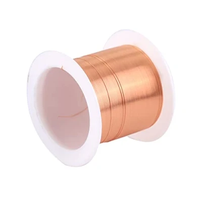 Imagen de bobina de alambre magnético 0.2mmx100m, magnética esmaltada, 1 carrete, clasificación temperatura Natural ampliamente utilizada para transformadores inductor