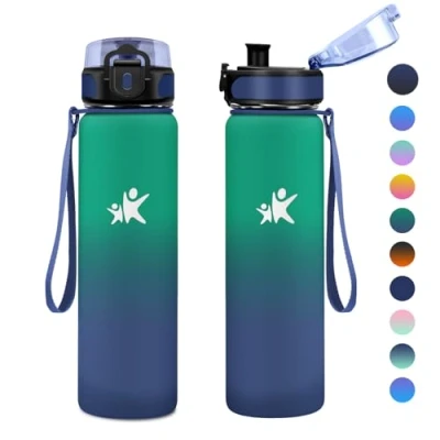 Imagen de KollyKolla Botella Termica 500ml, Agua Acero Inoxidable, sin BPA, Cantimplora a Prueba de Fugas, Inoxidable y Reutilizable, Termo para Niños, Escuela, Oficina, Gimnasio