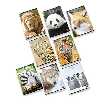 Imagen de Pigna ANIMAL 02307654M Maxi Cuadernos A4 Cuadrado 4M 4 mm Paquete de 10 unidades