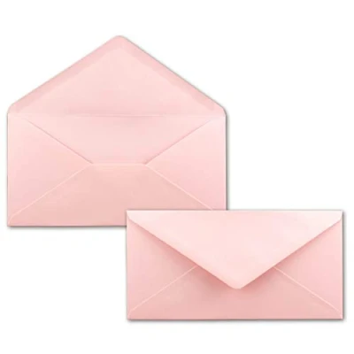 Imagen de neuser color froh Sobres 220 x 110 mm, nassklebung gesamtparent, Rosa 100 Umschläge
