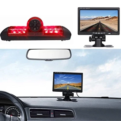 Imagen de Transporter VAN Cámara de Marcha Atrás con 7 pulgadas TFT LCD Monitor Coche, IR Vision Nocturna HD Impermeable Visión Trasera para Fiat Ducato X250 Peugeot Boxter Citroen Jumper Dodge