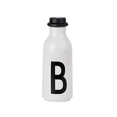 Imagen de Design Letters Botella de Agua Blanco 500 Ml (A Z) para Niño, Adults Botellas Niños Colegio Libre BPA/BPS Garrafa Personalizada Irrompible a Prueba Fugas