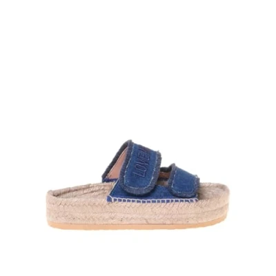 Imagen de LOVE Moschino ROPE Sandalias planas, Mujer, Talla: 40, Light blue Zapatos