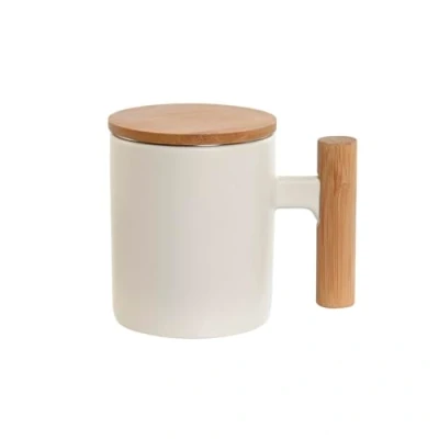 Imagen de Home ESPRIT Taza con Filtro para Infusiones Blanco Acero Inoxidable Porcelana 360 ml
