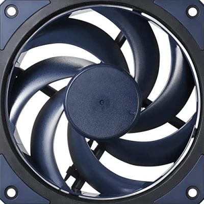 Imagen de Cooler Master Mobius 120 Ventilador de Caja Ring Blade Design (PWM), Rodamiento Dinámico Bucle Ultraduradero (Máx. 63,1CFM, 2,69 mmH2O, 22,6 dBA), Marco Biselado Enfocado al Flujo Aire Negro