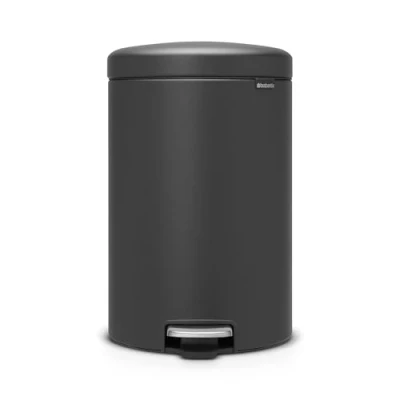 Imagen de Brabantia NewIcon Cubo de basura pedal, Acero Inoxidable, Mineral Reflective Blue, 20 litros