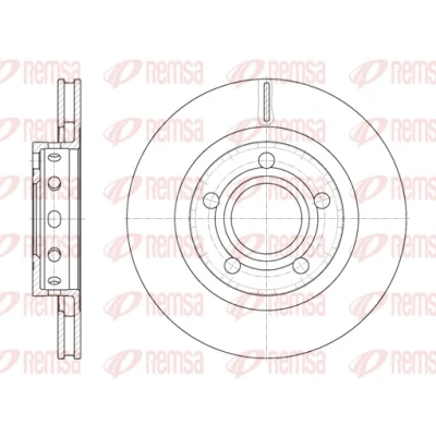Imagen de REMSA 6822.10 Disco de freno Eje trasero 269, 269 21,9 5 ventilado AUDI: A8 D2