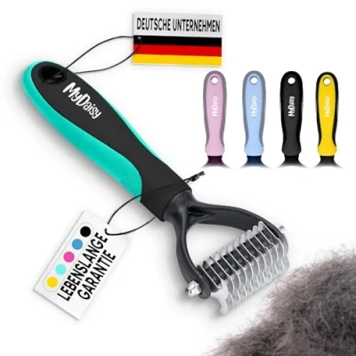 Imagen de MYDAISY Cepillo para Perros el Pelaje Interno de pelo Largo con Subpelo Inferior Peine