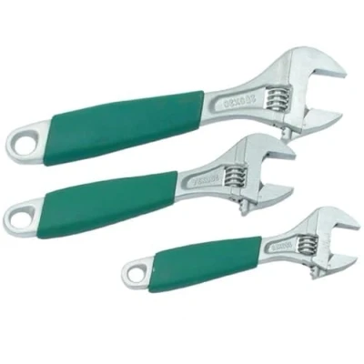 Imagen de Mannesmann M19880 Juego de llave ajustable 3 piezas, 6 8 10&quot;