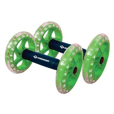 Imagen de Schildkröt Fitness Dual Roller Set de 2, Nueva Versión con Rodamiento Bolas, Rueda Central, Entrenador Abdominal, 960247