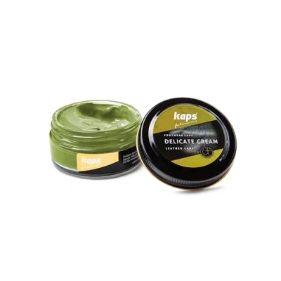 Imagen de Kaps Crema para El Cuidado del Calzado, Intensivo Y Nutritivo Cuero, Delicate, 70 Colores (132 verde isla)