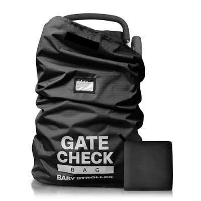 Imagen de BRAMBLE Bolsa Grande de Transporte para Viaje Silla Paseo Impermeable Cochecito (L, 116cm x 53cm 36cm, Negro)