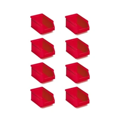 Imagen de Tayg Pack 8 Gavetas de Plastico Apilables nº55 Organizador Tornillos, Cajones, Caja Almacenamiento, Cubetas Rectangulares, 33,6x21,6x20 cm