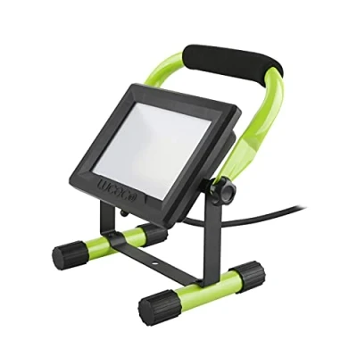 Imagen de Luceco Foco de Trabajo Trípode 10W, Luz Portátil IP65 Impermeable, Lampara LED para Obras, Jardines, Automóviles, Garajes