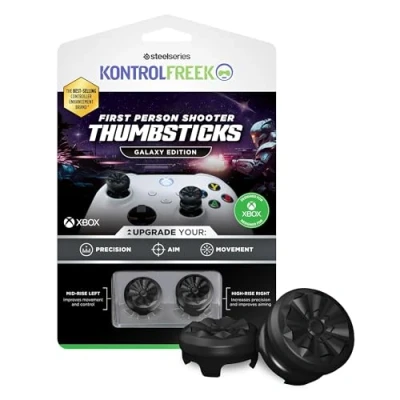 Imagen de KontrolFreek FPS Freek Galaxy Black para Xbox One y Series X Controller 2 palancas Pulgares de Rendimiento 1 Talle Alto, Tiro Medio Negro (edición Limitada)