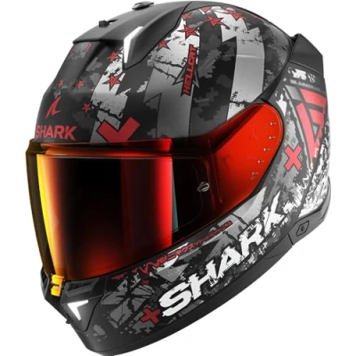 Imagen de Shark, casco de moto SKWAL i3 HELLCAT, KUR, M (+ mampara ahumada incluida)