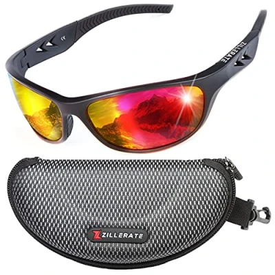 Imagen de ZILLERATE Gafas de Sol Hombre Polarizadas Y Mujer, Deportivas, Ciclismo Pesca Golf Running Conducción, Protección UV400, Montura Ligera Envolvente