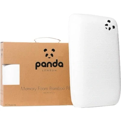 Imagen de Panda Almohada viscoelastica Memoria Inteligente Hecha de Bambú (Memory Foam), Anti alérgica, antibacteriana, insomnica, 10 años Garantia.