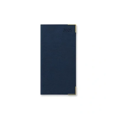 Imagen de Letts of London Connoisseur Slim Agenda 2025 con vista semanal y citas, color azul