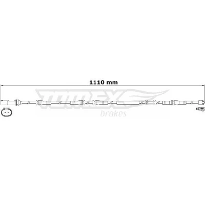 Imagen de TOMEX brakes TX 31 27 Sensor de Desgaste Pastillas Frenos Eje trasero BMW: 5 Berlina, Touring