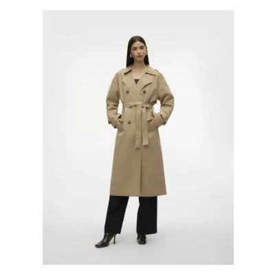 Imagen de VERO MODA Gabardina Larga Vmchloe, Silver Mink, M para Mujer