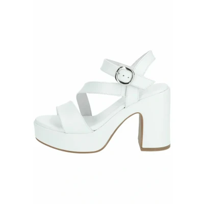 Imagen de Nerogiardini Sandalias de tacón, Mujer, Talla: 38, Loira bianco pu moena p rico Zapatos