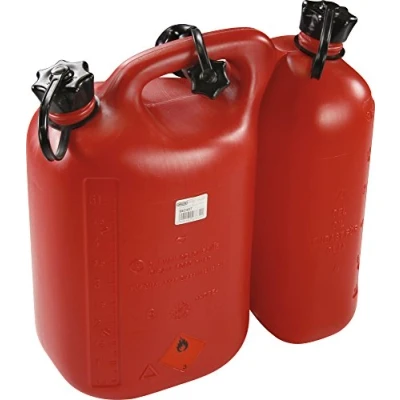 Imagen de Contenedor de dos compartimentos para sierras cadena grasa y gasolina Tamaño único