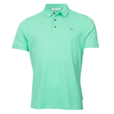 Imagen de Calvin Klein Polo de Golf con Cuello Acanalado Campus Deporte Menta XL