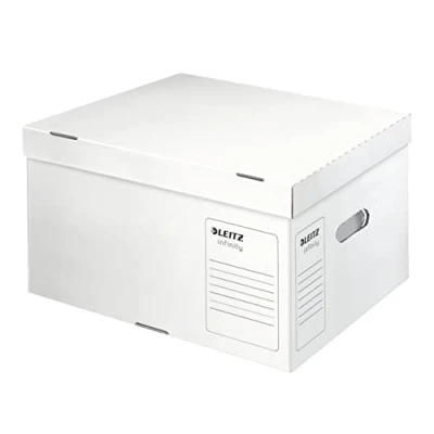 Imagen de Leitz 61040000 Infinity Caja de archivo, talla L, color blanco