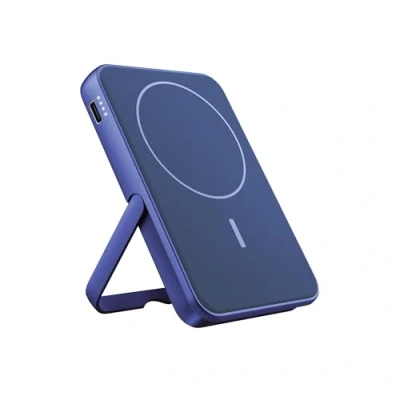 Imagen de Powerbank Inalámbrico Magnético Fresh&#039;n Rebel Con Soporte 5000mah Azul