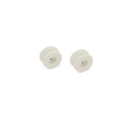 Imagen de GARDINIA Bobinadores de cuerda para persianas y estores, Incl. tornillos, Sin cordón, 6 piezas, Plástico, Blanco