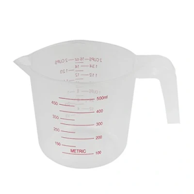 Imagen de Jarra Medidora de Laboratorio Casero 500 Ml, PláStico, Recipiente Vertido