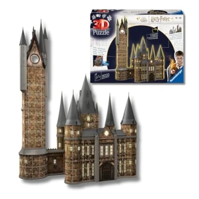 Imagen de Ravensburger 3D Puzzle Hogwarts Castle Astronomy Tower Night Edition