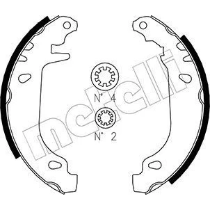 Imagen de Kit de zapatas METELLI 53 0022