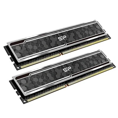 Imagen de Silicon Power Value Gaming DDR4 RAM 16GB (8GBx2) 3200MHz (PC4 25600) J5 CL16 1.35V Desktop Memory Module with Camouflage Gray Heatsink SP016GXLZU320BDAJ5