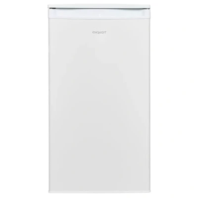 Imagen de Exquisit® Frigorífico Table Top, 75L, Clase E, Color Blanco, Estantes de Cristal, Puerta Reversible, Tiradores Integrados, Cajón Verdulero, Consumo 84 kWh/año, Medidas 84,3x45x45.4 Cm.