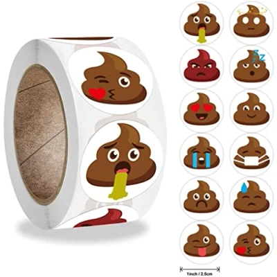 Imagen de Pegatinas Divertidas para Caca,Pegatinas Niños 500 Piezas Reward Sticker Escolares Juguetes, Libro de Recortes, teléfono, Bricolaje
