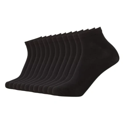 Imagen de FM London Bamboo Trainer, Calcetines Hombre, Negro, 39 42, paquete de 12